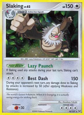 Slaking card from Platinum