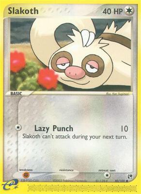 Slakoth card from EX Sandstorm