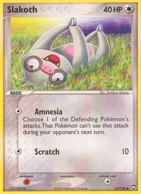 Slakoth card from EX Power Keepers