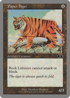 Paper Tiger card from Unglued