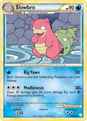 Slowbro card from HeartGold SoulSilver