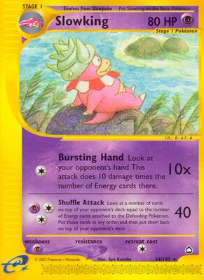 Slowking card from Aquapolis