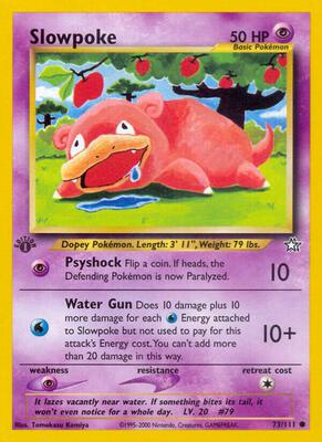 Slowpoke card from Neo Genesis