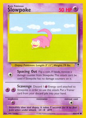 Slowpoke card from Legendary Collection