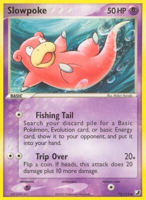 Slowpoke card from EX Unseen Forces