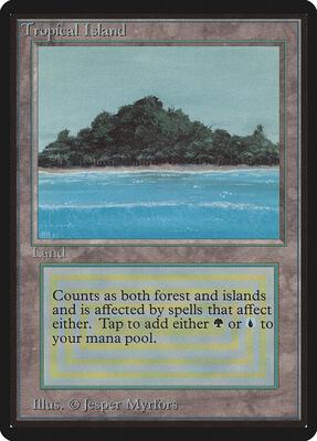 Tropical Island card from Beta Edition
