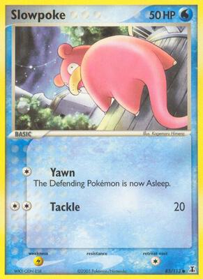 Slowpoke card from EX Delta Species