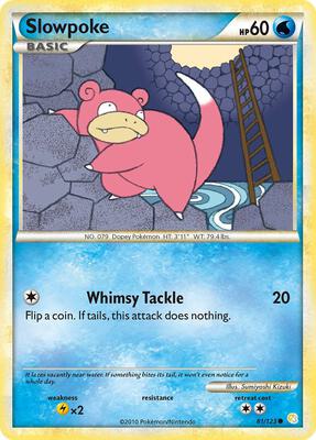 Slowpoke card from HeartGold SoulSilver
