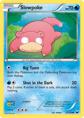 Slowpoke card from Dark Explorers