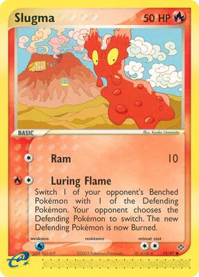 Slugma card from EX Dragon