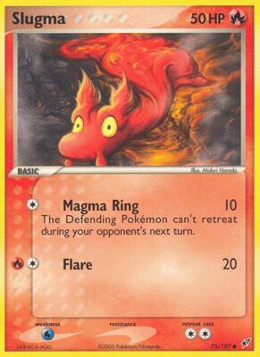 Slugma - 075/107 card from EX Deoxys