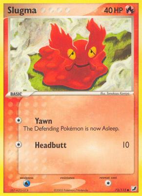 Slugma card from EX Unseen Forces