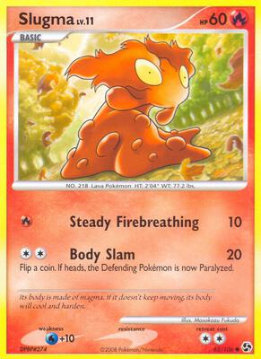Slugma card from Great Encounters