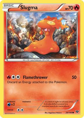 Slugma card from XY Base Set