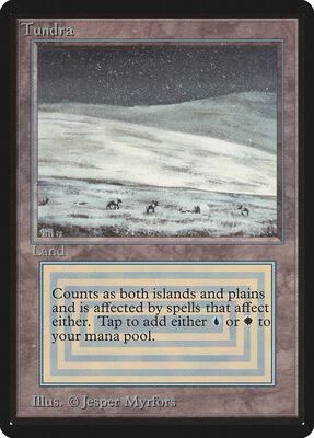 Tundra card from Beta Edition
