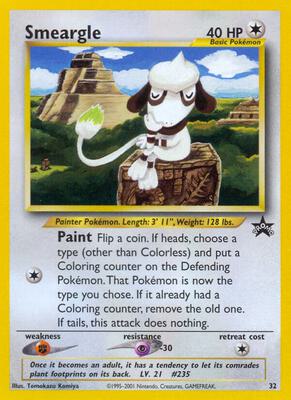 Smeargle card from WoTC Promo