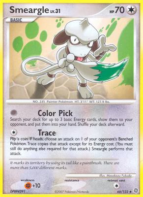 Smeargle card from Secret Wonders
