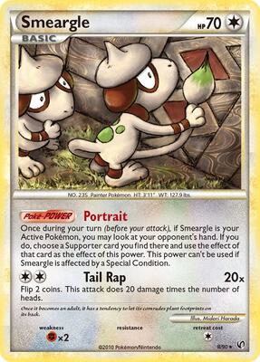 Smeargle card from Undaunted