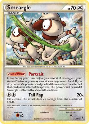 Smeargle card from Call of Legends