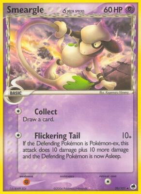 Smeargle (Delta Species) card from EX Dragon Frontiers