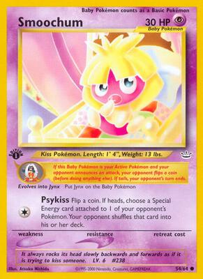 Smoochum card from Neo Revelation