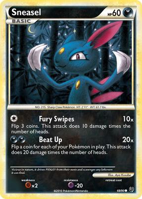 Sneasel card from Undaunted
