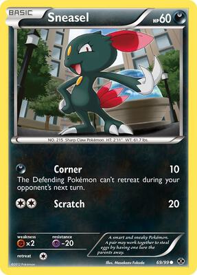 Sneasel card from Next Destinies