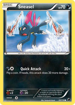 Sneasel card from Plasma Freeze