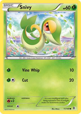 Snivy card from Boundaries Crossed