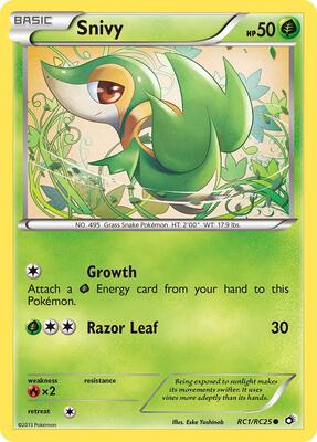 Snivy card from Legendary Treasures: Radiant Collection