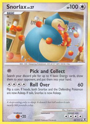 Snorlax (33) card from Rising Rivals