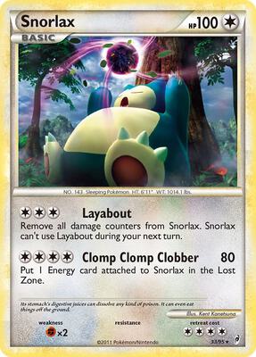 Snorlax card from Call of Legends