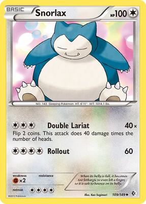 Snorlax card from Boundaries Crossed