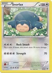 Snorlax card from Kalos Starter Set