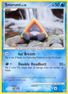 Snorunt card from Arceus