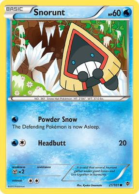 Snorunt card from Plasma Blast