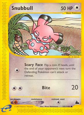 Snubbull card from Skyridge