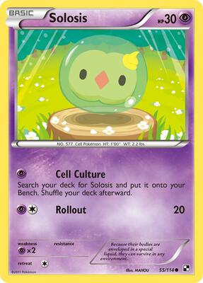 Solosis card from Black and White
