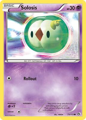Solosis (73) card from Legendary Treasures