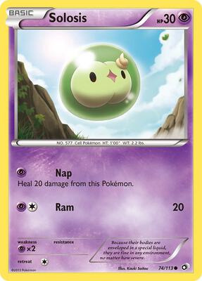 Solosis (74) card from Legendary Treasures