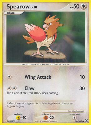 Spearow card from Majestic Dawn