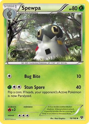 Spewpa card from XY Base Set