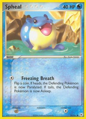 Spheal card from EX Hidden Legends