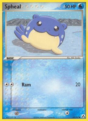 Spheal card from EX Legend Maker