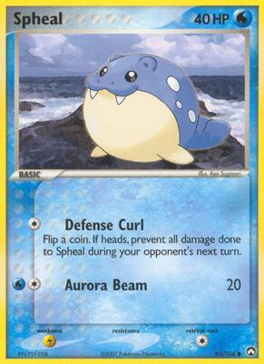 Spheal card from EX Power Keepers