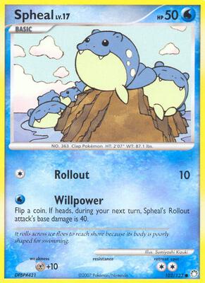 Spheal card from Mysterious Treasures