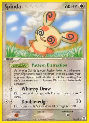 Spinda card from EX Legend Maker