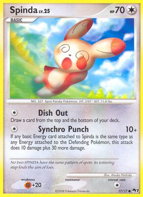 Spinda card from POP Series 7