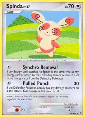 Spinda card from Supreme Victors