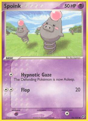 Spoink card from EX Deoxys